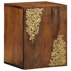 vidaXL Wandschrank mit Tür Honigbraun 38 x 33 x 48 cm Massivholz Mango