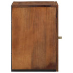 vidaXL Wandschrank mit Tür Honigbraun 38 x 33 x 48 cm Massivholz Mango