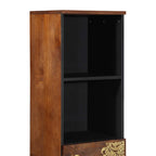 vidaXL Badezimmerschrank Honigbraun 38 x 33 x 160 cm Massivholz Mango