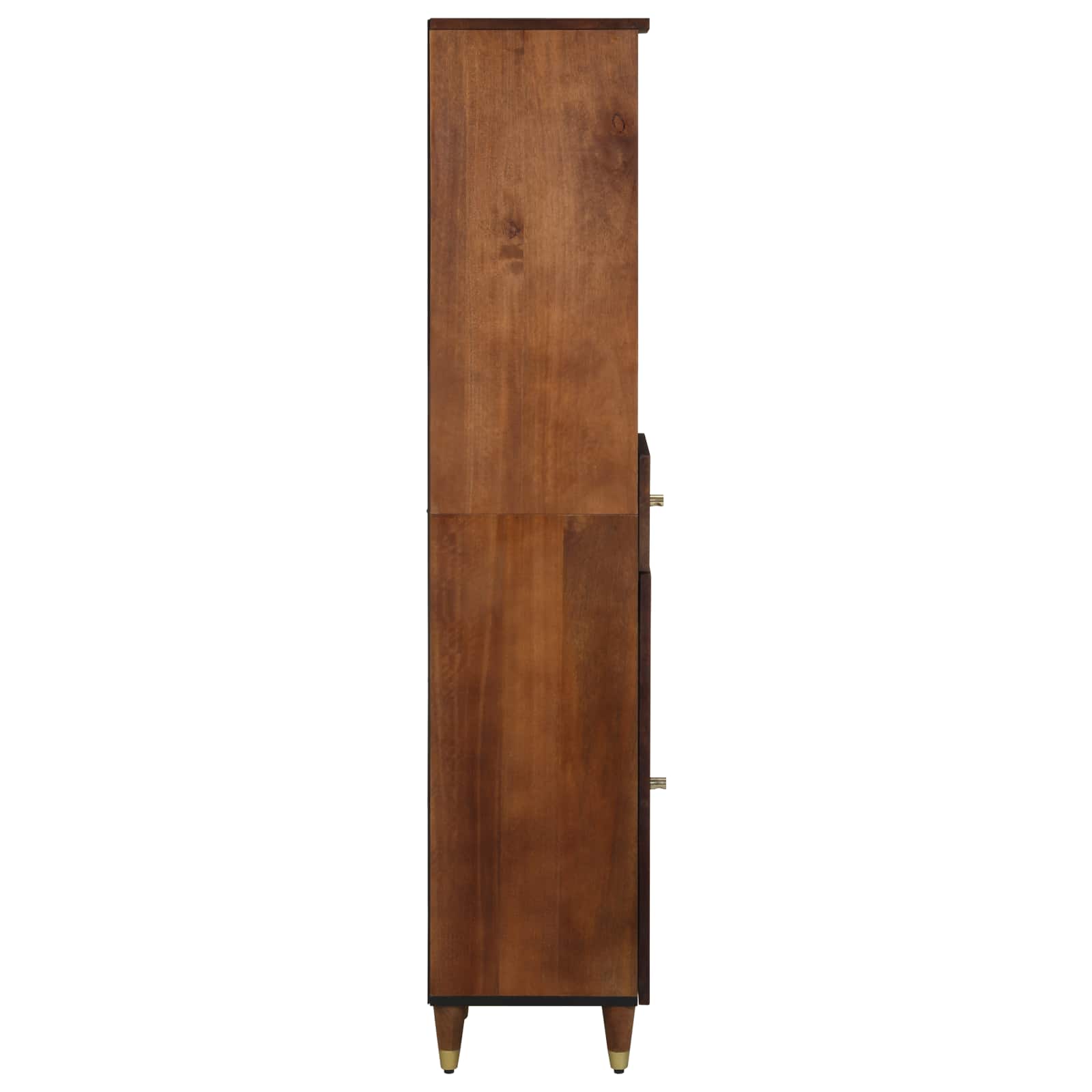 vidaXL Badezimmerschrank Honigbraun 38 x 33 x 160 cm Massivholz Mango