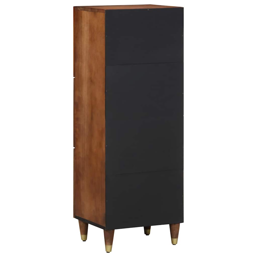vidaXL Highboard mit Regal Braun 40 x 33 x 110 cm Massivholz Mango
