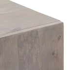 vidaXL Highboard Grau und Gold 40 x 33 x 110 cm Massivholz Mango