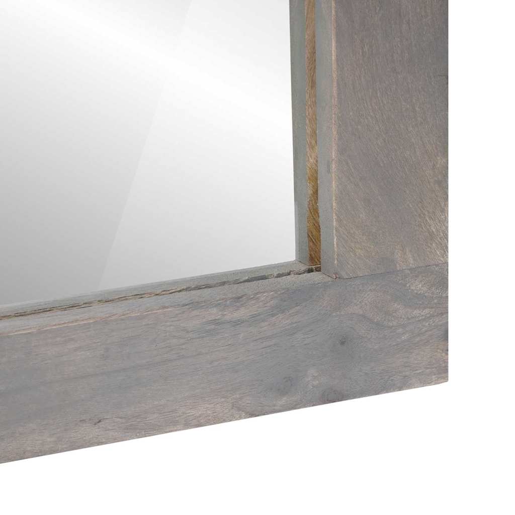 vidaXL Badezimmer Spiegel mit Spiegel Grau 70 x 50 x 2,5 cm