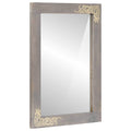 vidaXL Badezimmer Spiegel mit Spiegel Grau 70 x 50 x 2,5 cm