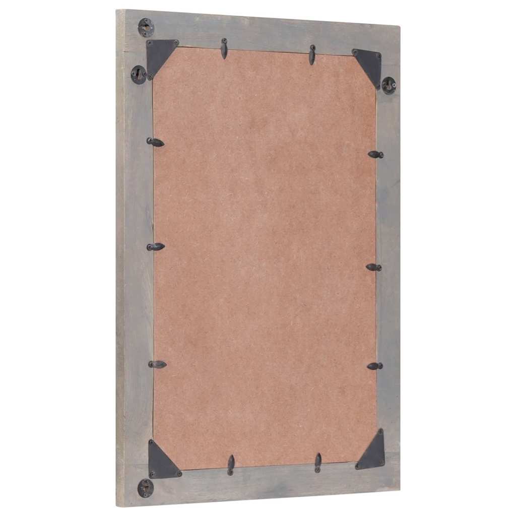vidaXL Badezimmer Spiegel mit Spiegel Grau 70 x 50 x 2,5 cm