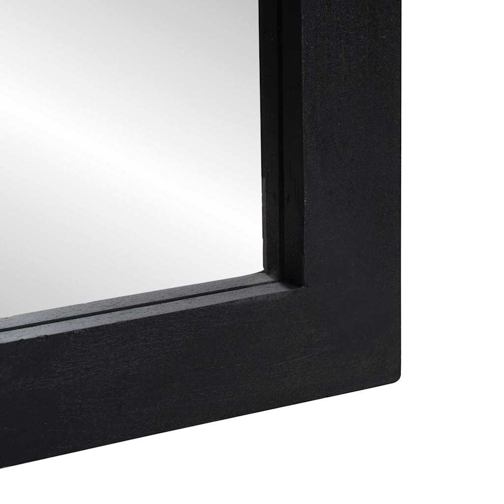 vidaXL Badezimmer Spiegel Schwarz und Silber 70 x 50 x 2,5 cm
