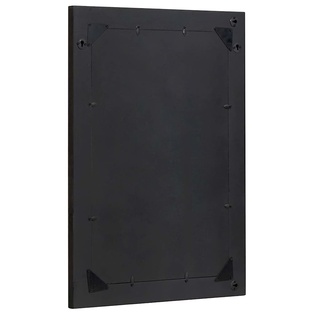 vidaXL Badezimmer Spiegel Schwarz und Silber 70 x 50 x 2,5 cm