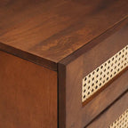 vidaXL Nachttische mit Schubladen 50 x 33 x 60 cm Massivholz Mango