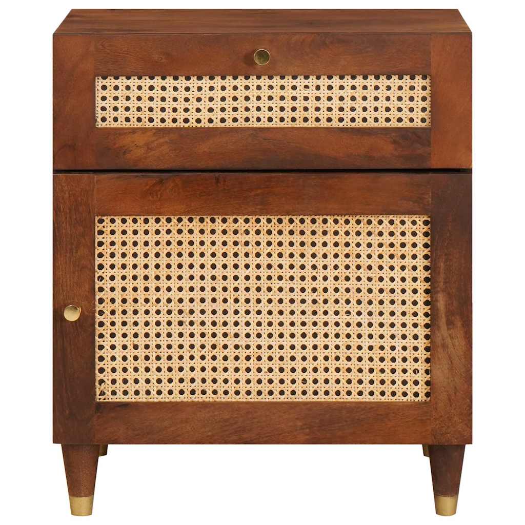 vidaXL Nachttische mit Schubladen 50 x 33 x 60 cm Massivholz Mango
