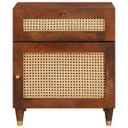 vidaXL Nachttische mit Schubladen 50 x 33 x 60 cm Massivholz Mango