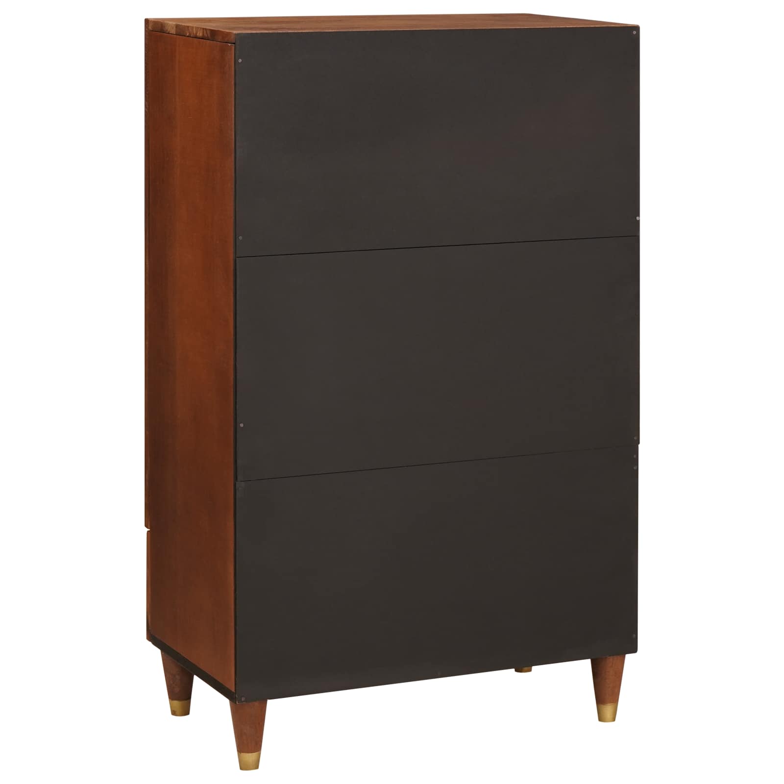 vidaXL Hochschrank Braun 60 x 33,5 x 100 cm Massivholz Mango
