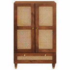vidaXL Hochschrank Braun 60 x 33,5 x 100 cm Massivholz Mango