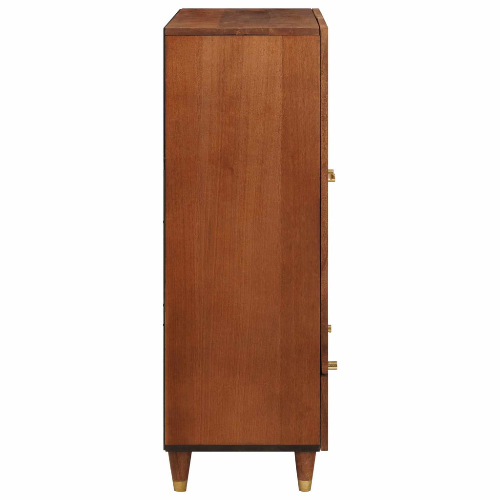 vidaXL Hochschrank Braun 60 x 33,5 x 100 cm Massivholz Mango