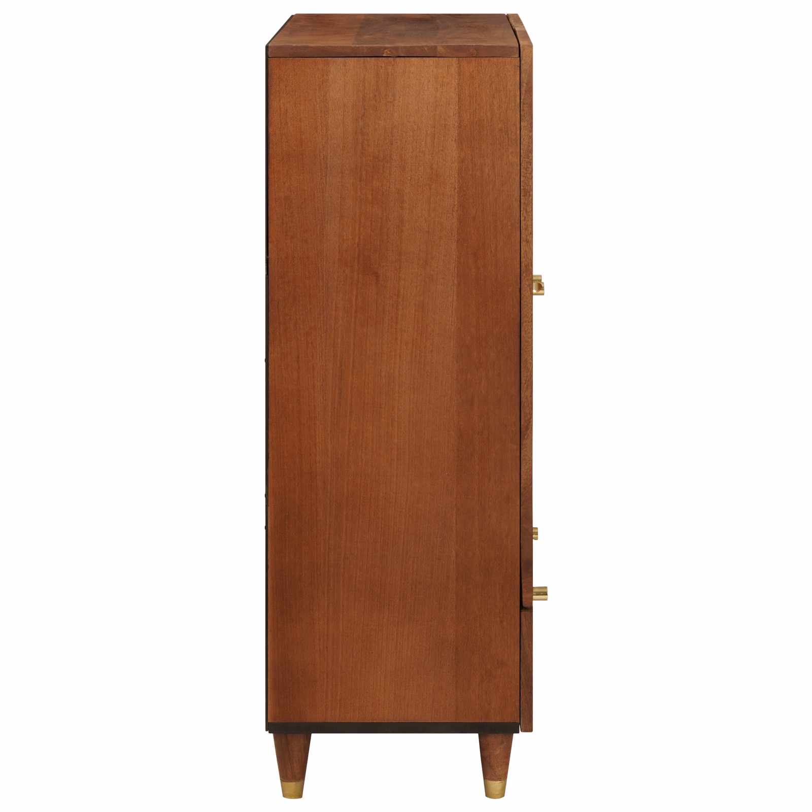 vidaXL Hochschrank Braun 60 x 33,5 x 100 cm Massivholz Mango