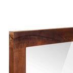 vidaXL Spiegel Rechtwinklig Braun und Silber 50 x 2,5 x 70 cm