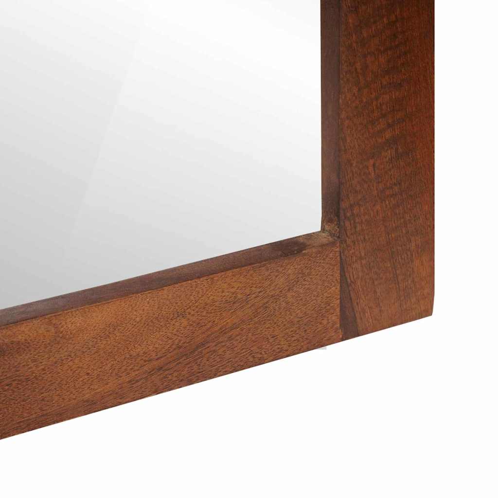 vidaXL Spiegel Rechtwinklig Braun und Silber 50 x 2,5 x 70 cm