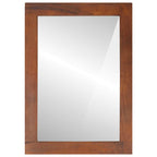 vidaXL Spiegel Rechtwinklig Braun und Silber 50 x 2,5 x 70 cm