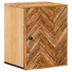 vidaXL Hängeschrank mit Tür Braun 38 x 33,5 x 48 cm Massivholz Mango