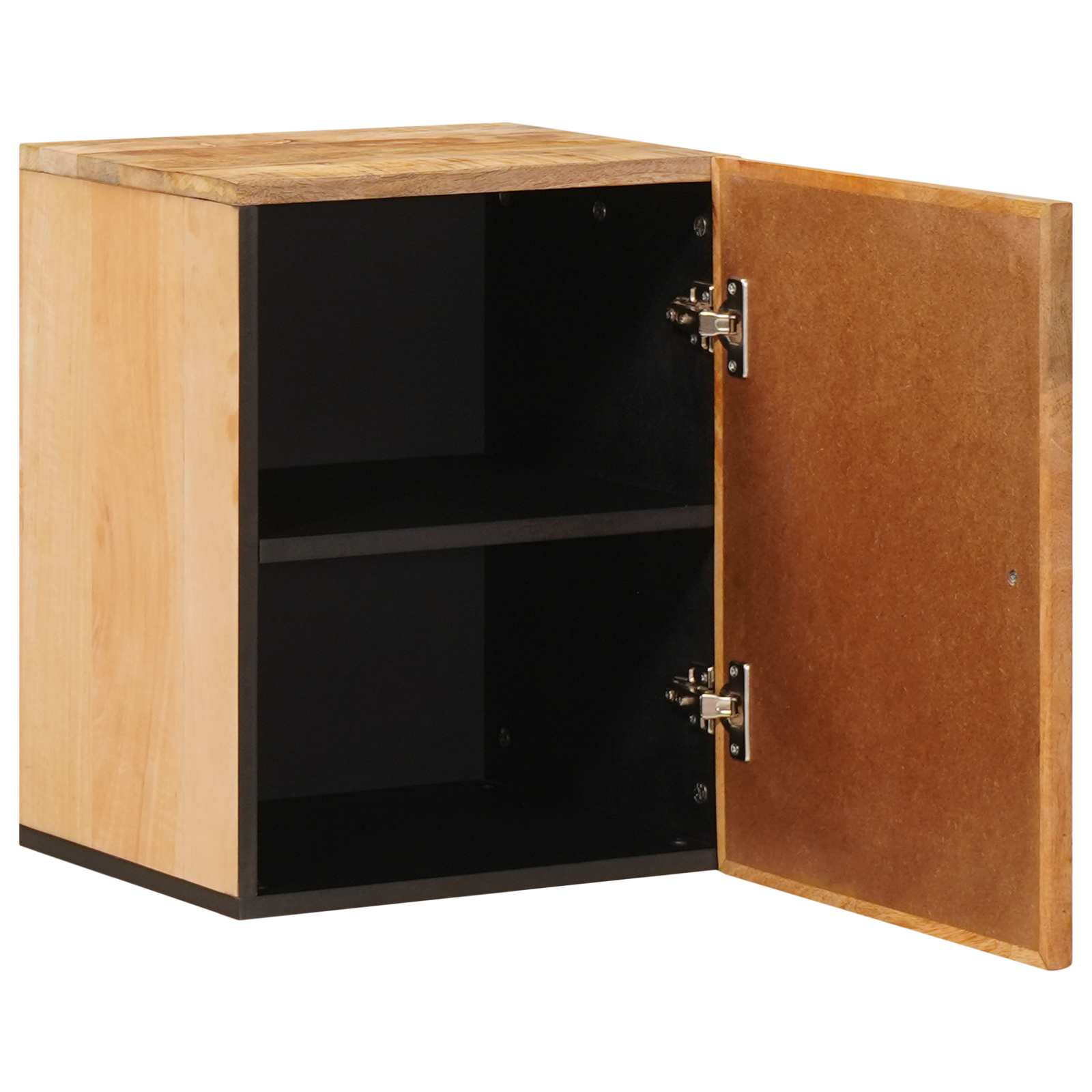vidaXL Hängeschrank mit Tür Braun 38 x 33,5 x 48 cm Massivholz Mango