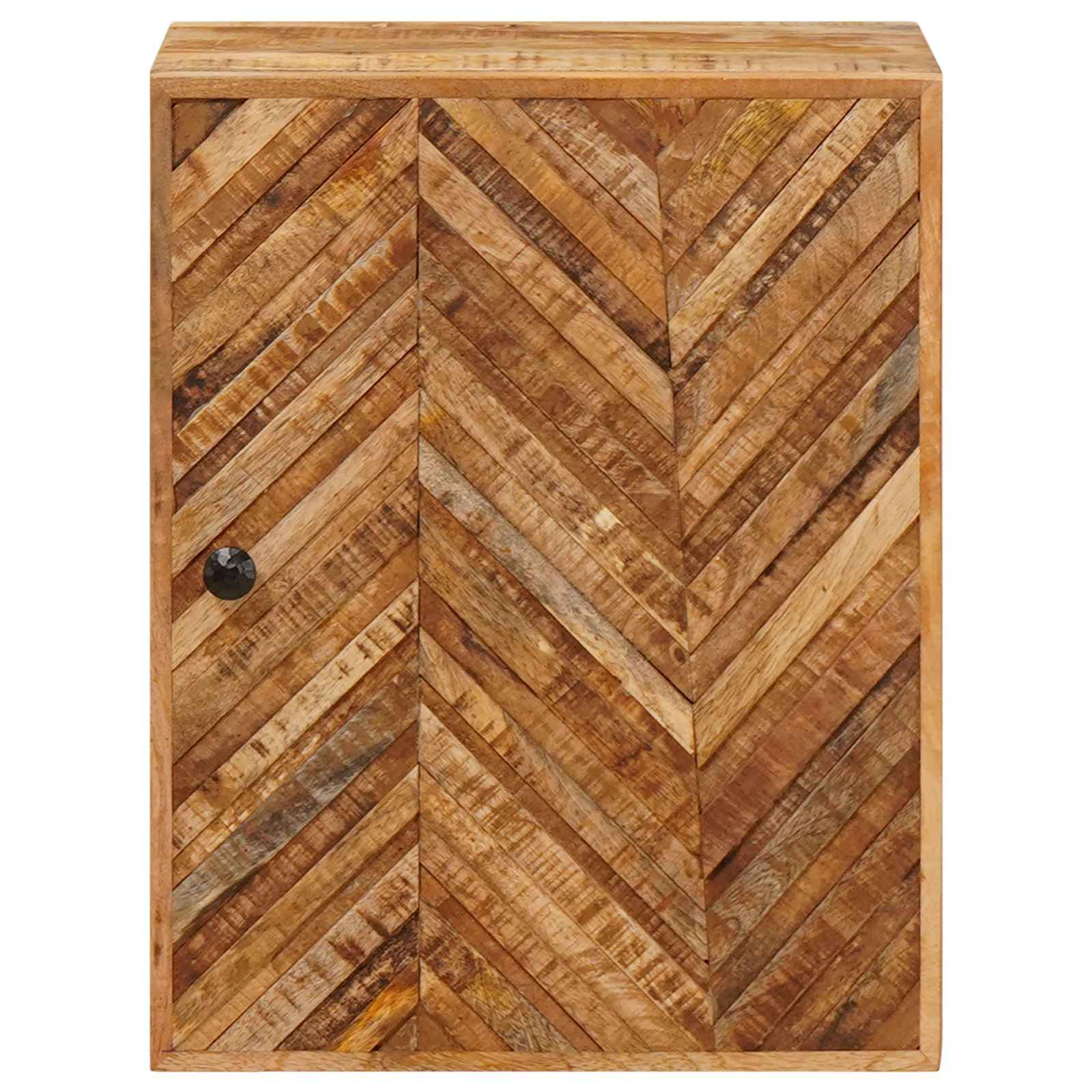 vidaXL Hängeschrank mit Tür Braun 38 x 33,5 x 48 cm Massivholz Mango
