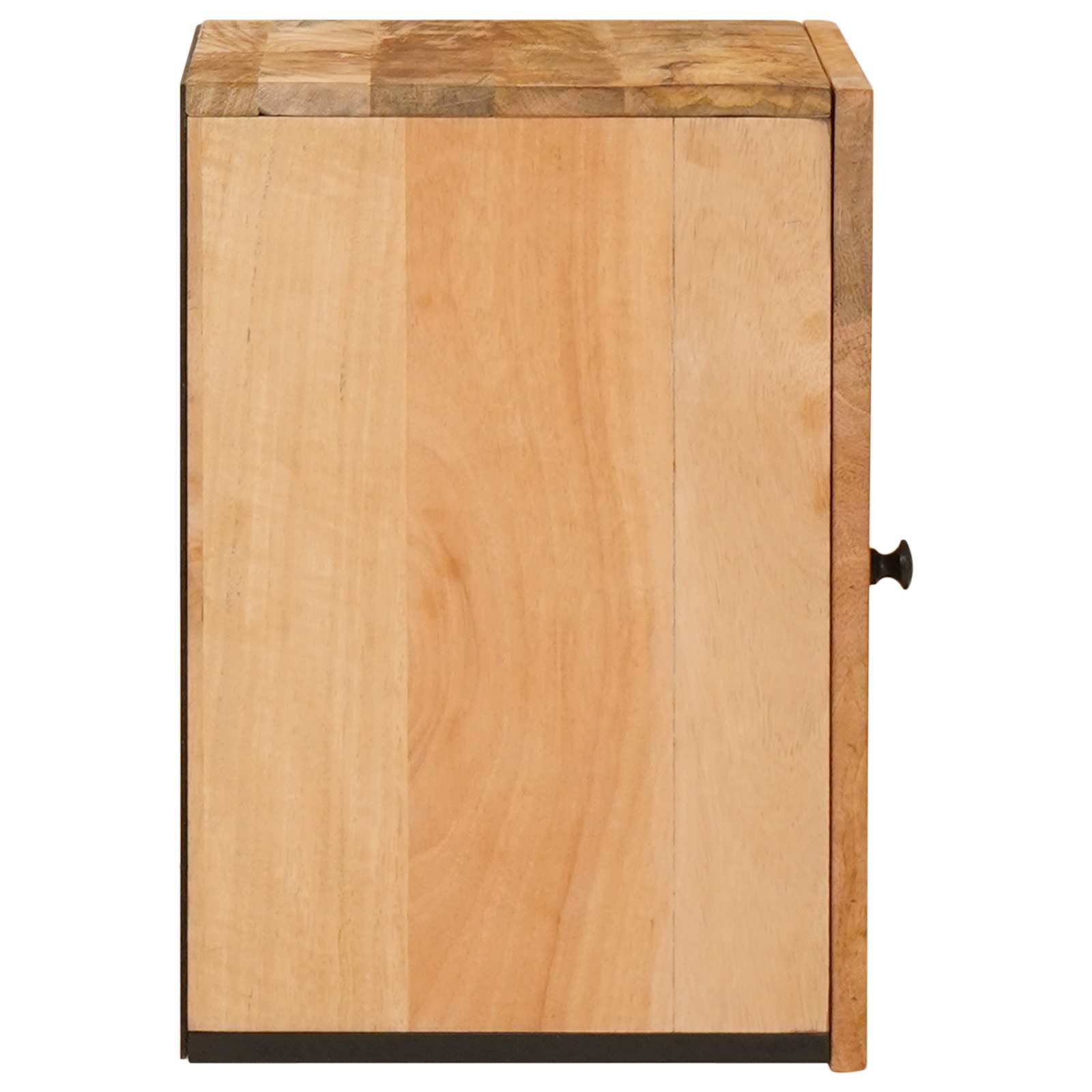 vidaXL Hängeschrank mit Tür Braun 38 x 33,5 x 48 cm Massivholz Mango