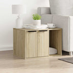 vidaXL Katzenklo Sonoma Eiche 60x40x40 cm Holzwerkstoff