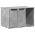 vidaXL Katzenklo Betongrau 60x40x40 cm Holzwerkstoff