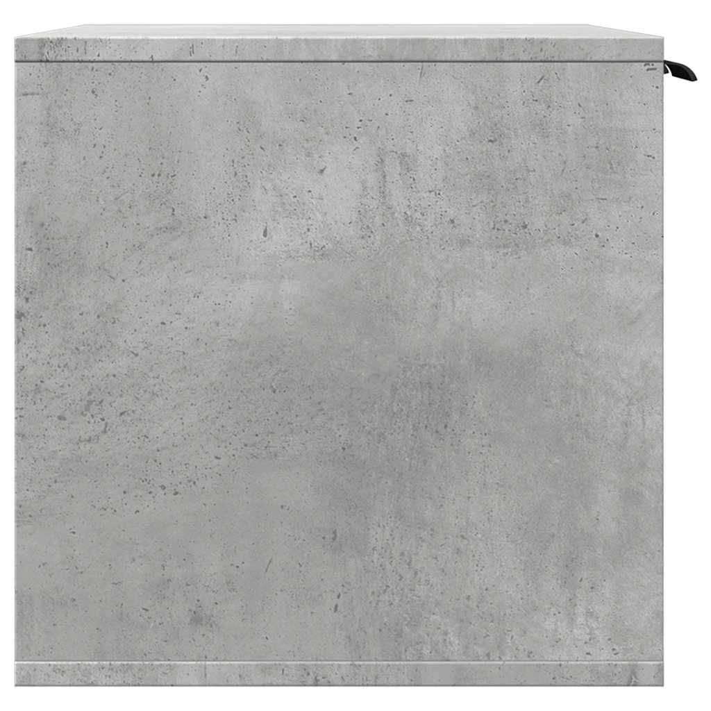 vidaXL Katzenklo Betongrau 60x40x40 cm Holzwerkstoff