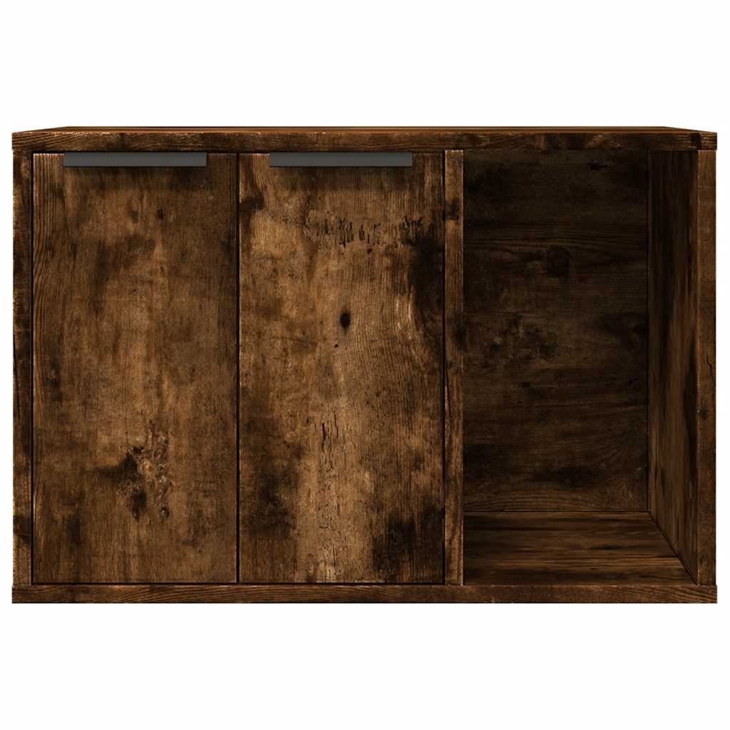vidaXL Katzenklo Räuchereiche 60x40x40 cm Holzwerkstoff