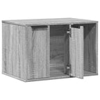 vidaXL Katzenklo Grau Sonoma 60x40x40 cm Holzwerkstoff