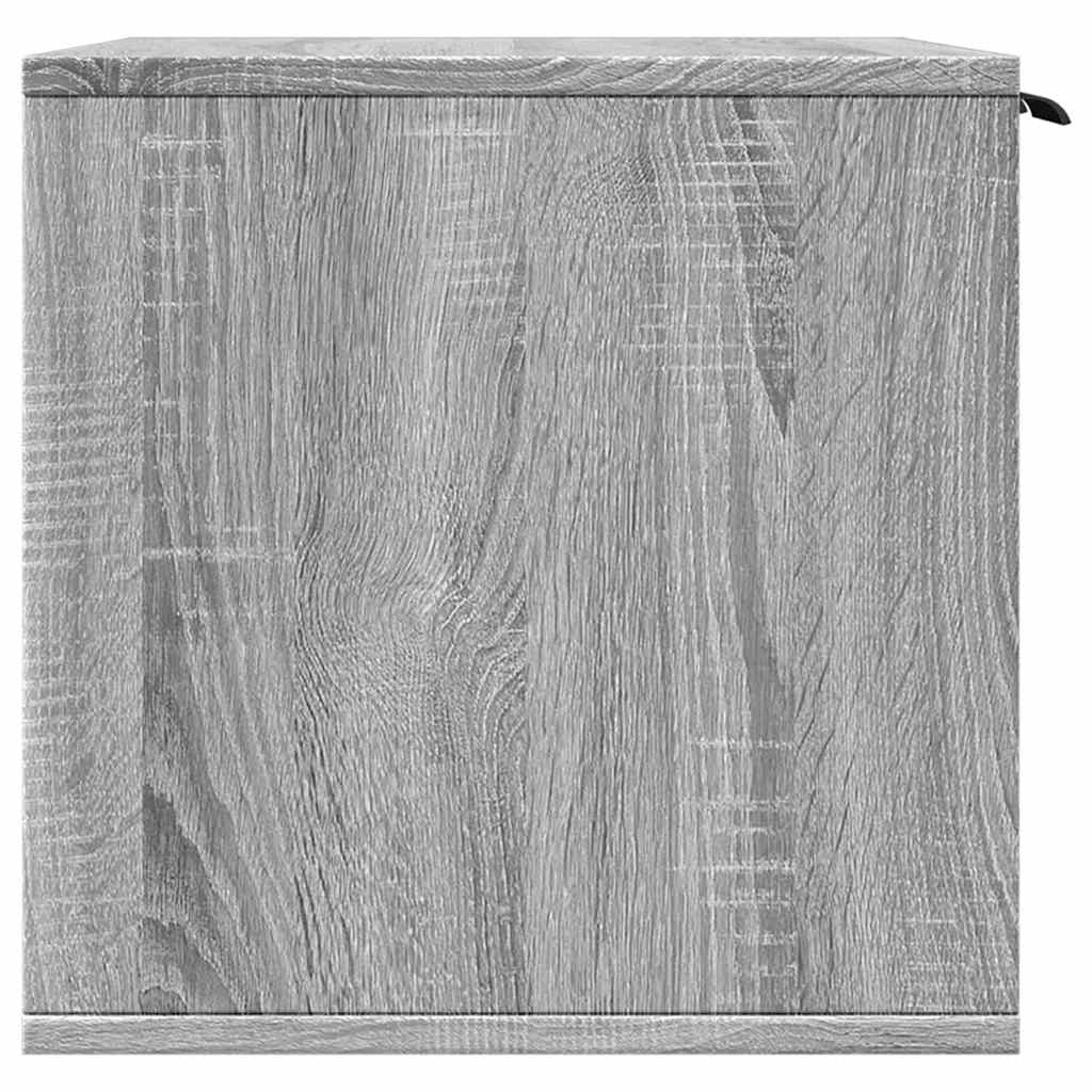 vidaXL Katzenklo Grau Sonoma 60x40x40 cm Holzwerkstoff