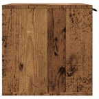 vidaXL Katzenklo Altholz-Optik 60x40x40 cm Holzwerkstoff