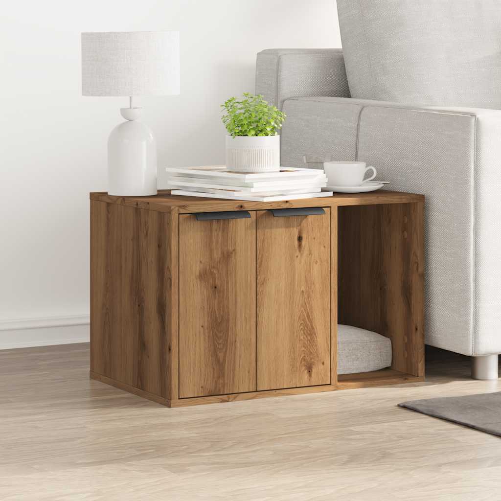 vidaXL Katzenklo Artisan-Eiche 60x40x40 cm Holzwerkstoff