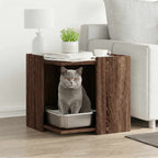vidaXL Katzenklo Eichen-Optik 42x42x51 cm Holzwerkstoff