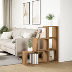 vidaXL Raumteiler-Bücherregal 3 Etagen Artisan-Eiche 99x29x99 cm