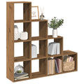 vidaXL Raumteiler-Bücherregal 4 Stufen Artisan-Eiche 131,5x29x131,5 cm