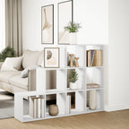 vidaXL Raumteiler-Bücherregal 3 Stufen Weiß 137,5x29x103,5 cm