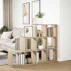 vidaXL Raumteiler-Bücherregal 3 Stufen Sonoma-Eiche 137,5x29x103,5 cm