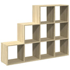 vidaXL Raumteiler-Bücherregal 3 Stufen Sonoma-Eiche 137,5x29x103,5 cm