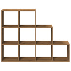 vidaXL Raumteiler-Bücherregal 3 Stufen Artisan-Eiche 137,5x29x103,5 cm