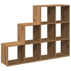 vidaXL Raumteiler-Bücherregal 3 Stufen Artisan-Eiche 137,5x29x103,5 cm