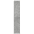 vidaXL Raumteiler-Bücherregal 4 Etagen Betongrau 143,5x29x143,5 cm