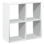 vidaXL Raumteiler Bücherregal Weiß 69,5 x 29 x 69,5 cm Holzwerkstoff