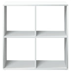 vidaXL Raumteiler Bücherregal Weiß 69,5 x 29 x 69,5 cm Holzwerkstoff