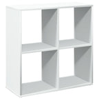 vidaXL Raumteiler Bücherregal Weiß 69,5 x 29 x 69,5 cm Holzwerkstoff