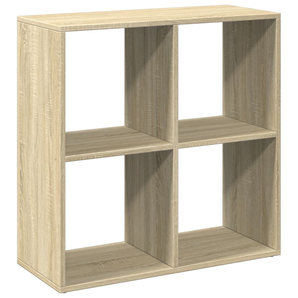 vidaXL Raumteiler-Bücherregal Sonoma-Eiche 69,5x29x69,5 cm