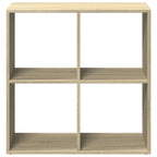 vidaXL Raumteiler-Bücherregal Sonoma-Eiche 69,5x29x69,5 cm