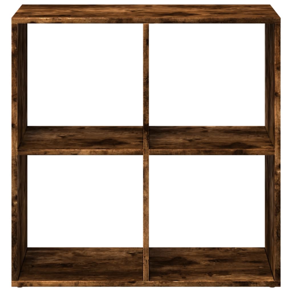 vidaXL Raumteiler-Bücherregal Räuchereiche 69,5x29x69,5 cm