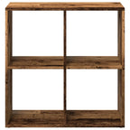 vidaXL Raumteiler-Bücherregal Altholz-Optik 69,5x29x69,5 cm