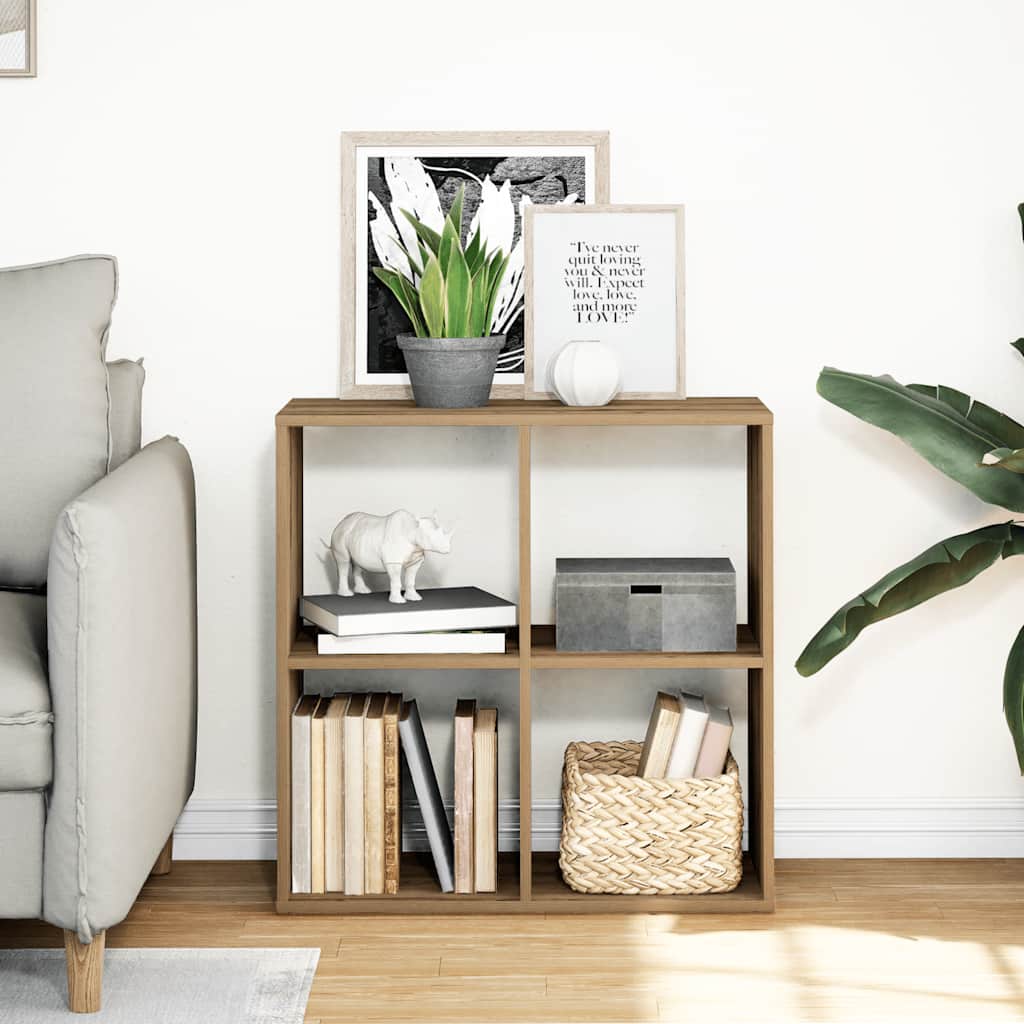 vidaXL Raumteiler-Bücherregal Artisan-Eiche 69,5x29x69,5 cm